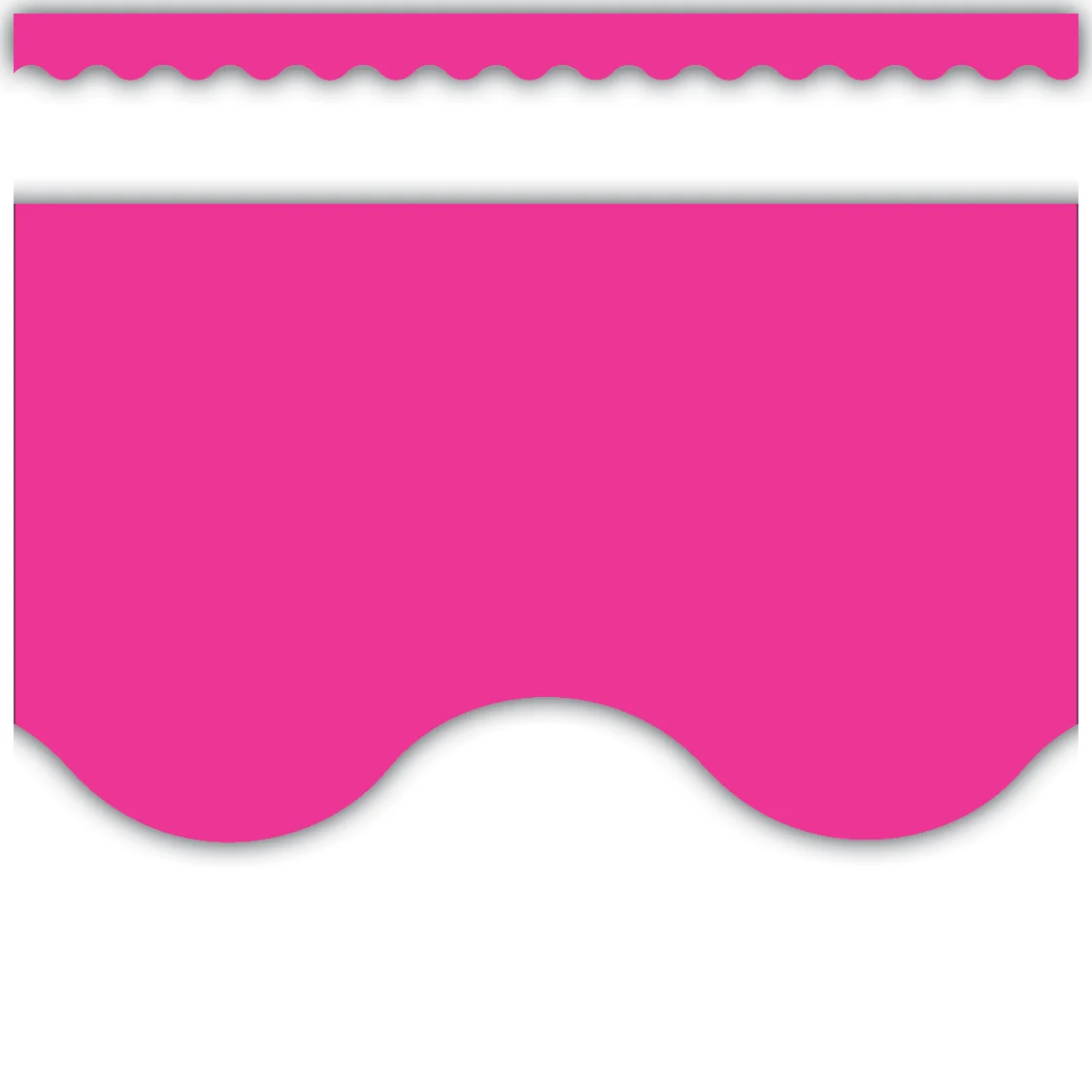 Hot Pink Scalloped Border Trim