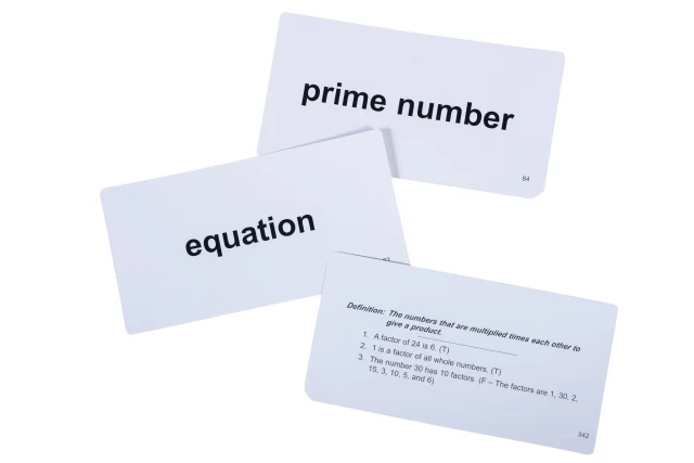 Math Vocabulary Flash Cards - Image 3