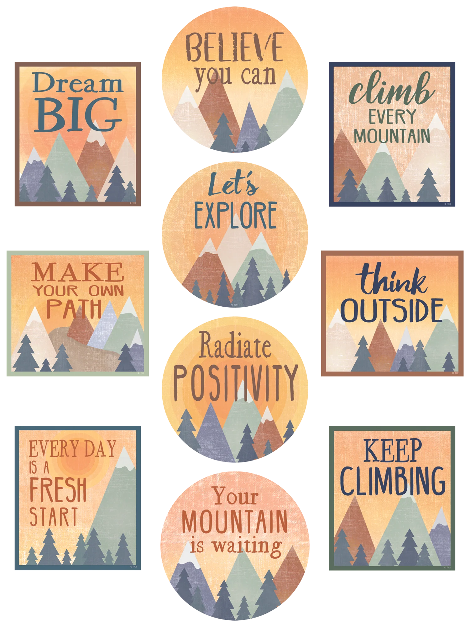 Moving Mountains Positive Sayings Accents