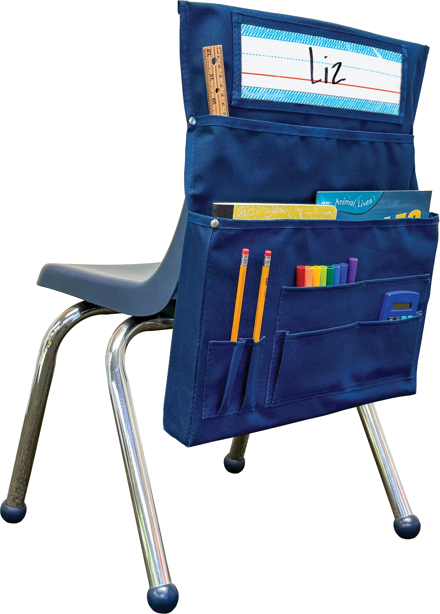 Navy Blue Chair Pocket - For Small Chairs