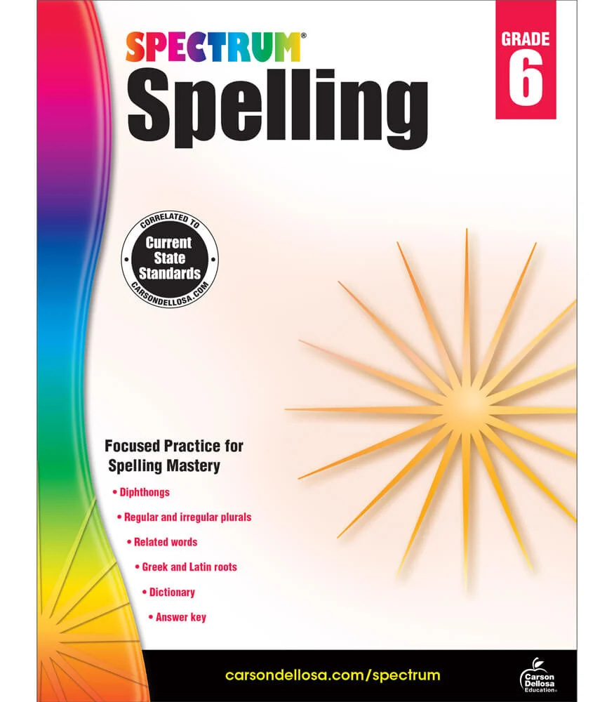 Spectrum Spelling Grade 6