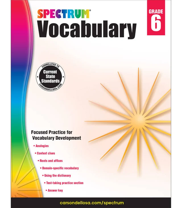 Spectrum Vocabulary Grade 6
