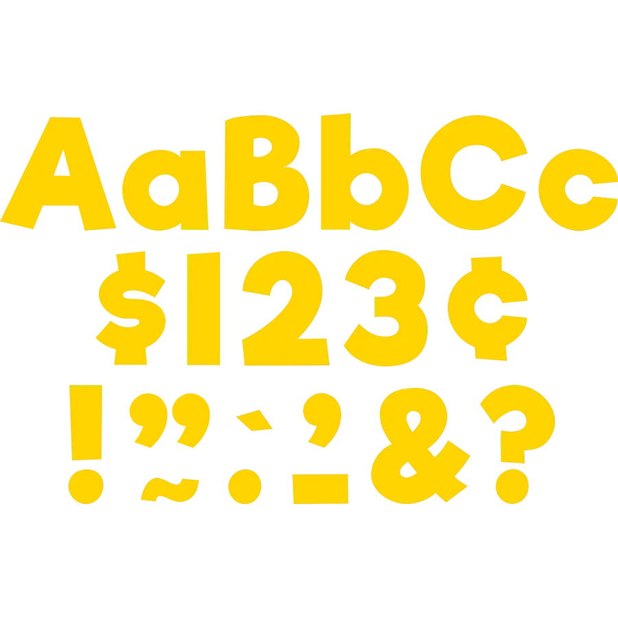 Yellow Gold 4" Everyday Letters Combo Pack